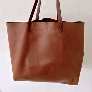 Madewell brown leather tote